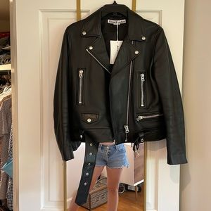 Acne Studios (Size 40) Moto leather jacket.